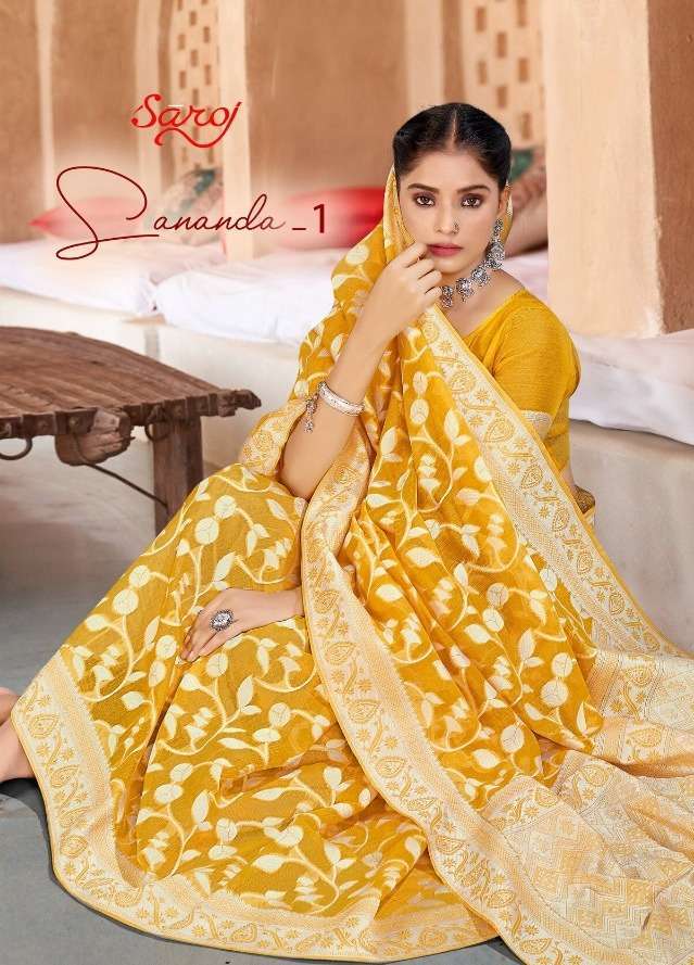 saroj sananda vol 1 series 13501-13506 soft cotton saree