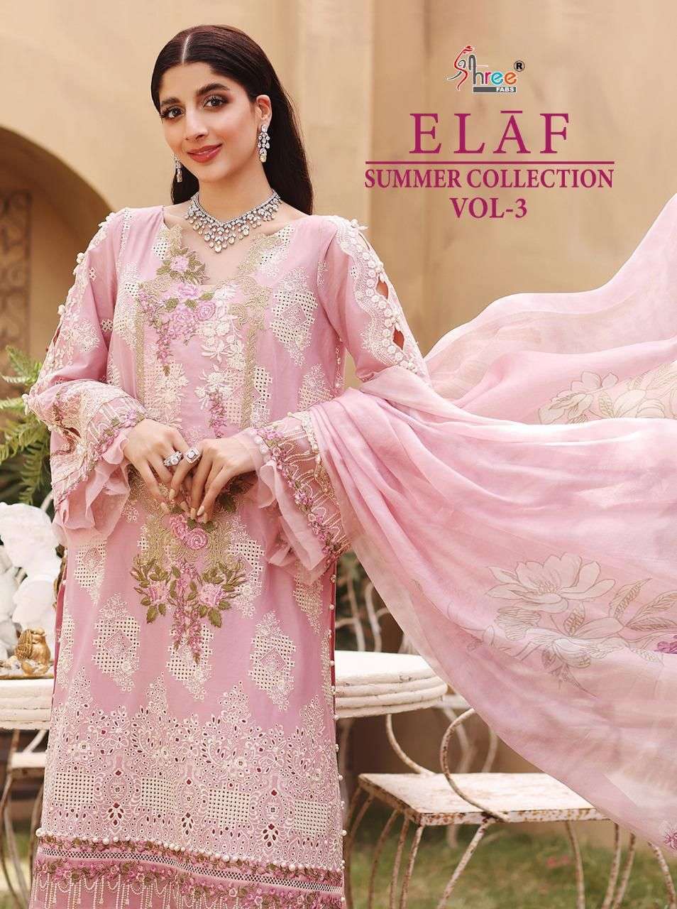 shree fabs elaf summer collection vol 3 series 2270-2274 pure cotton suit