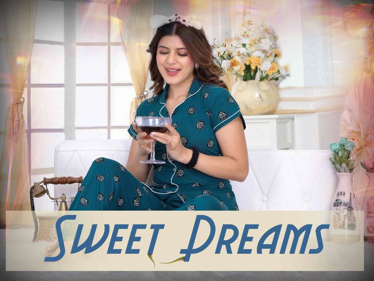 sweet dreams series 001-008 cotton lycra night suit 