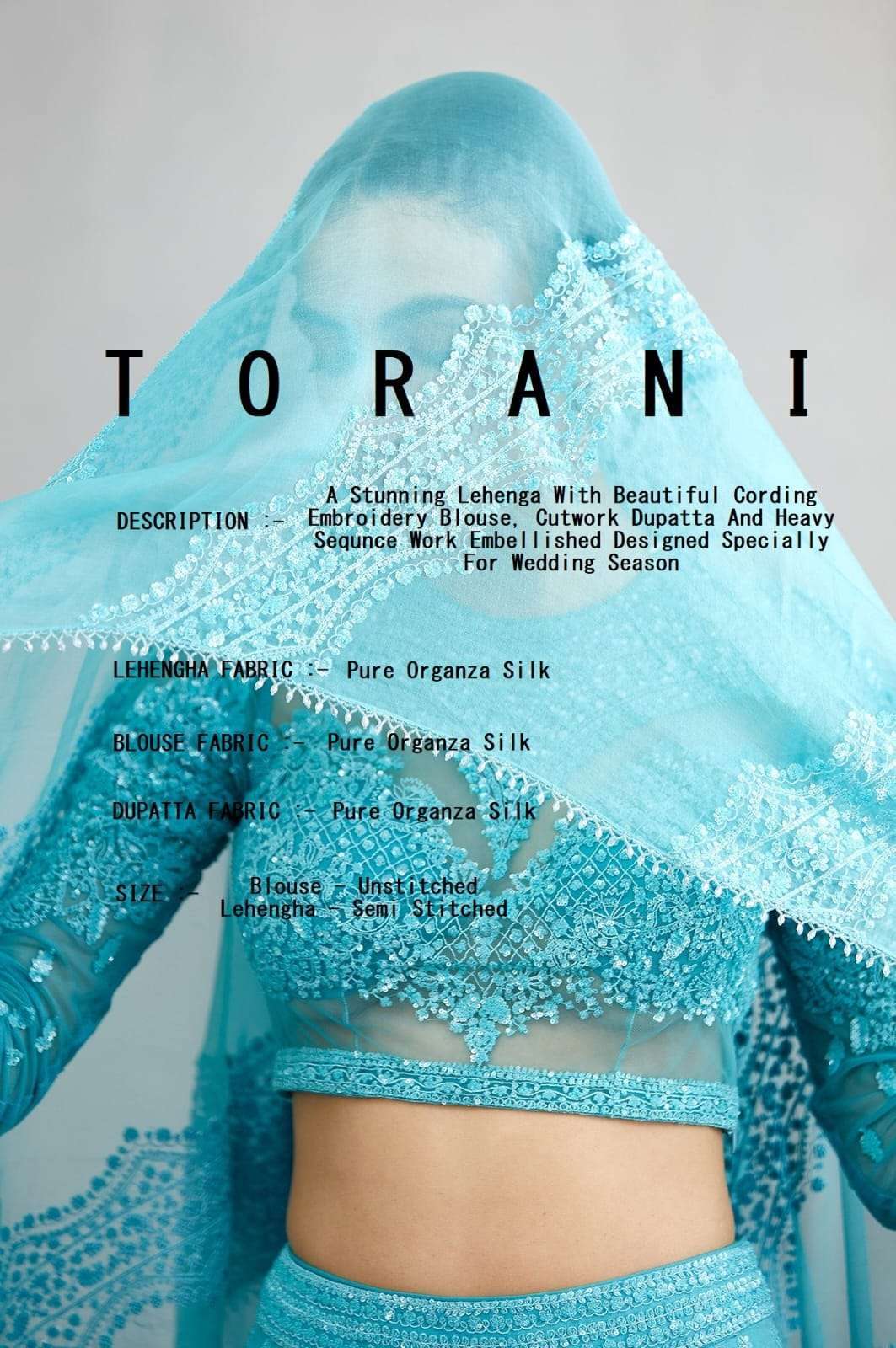 torani designer lehenga choli exclusive collection