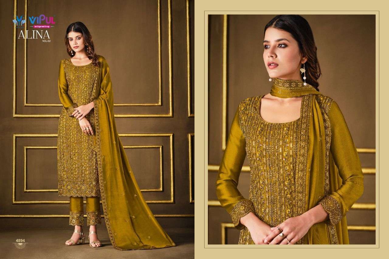 VIPUL ALINA VOL 2 DESIGNER TWO TONE GEORGETTE SUIT 