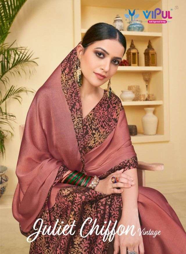 vipul juliet chiffon vintage series 57708-57719 chiffon saree