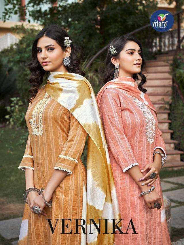 vitara vernica series 1001-1004 kadambari silk readymade suit