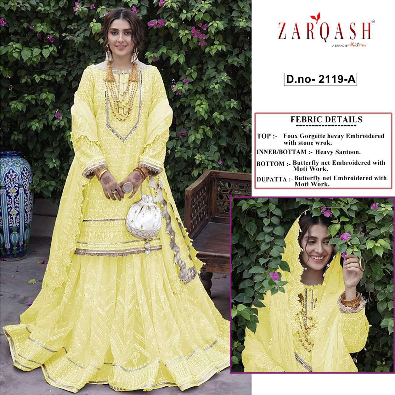Zarqash Ramsha Hits Vol-7 z-2119 faux georgette suit