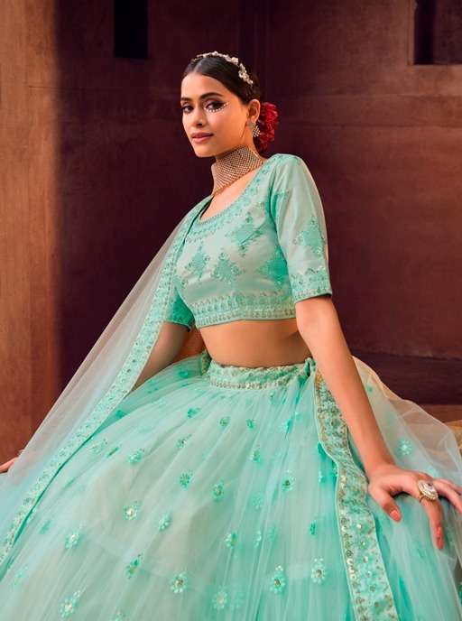 aahvan vol 2 heavy net lehenga choli 