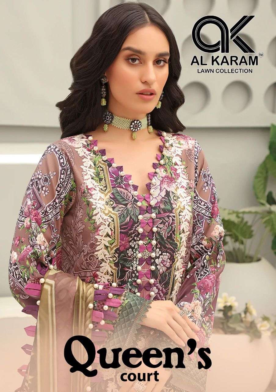 AL Karam Queen Court series 01-06 lawn cambric cotton suit