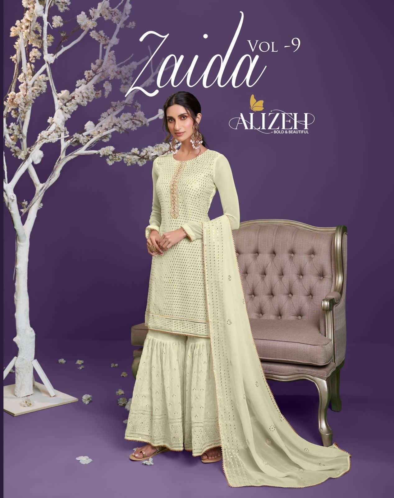 Alizeh official zaida vol 9 designer pure georgette lehenga 