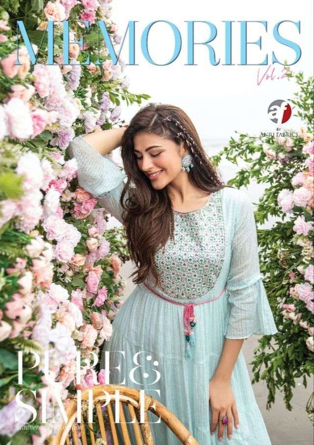 anju fab memories vol 2 series 2391-2396 mul cotton kurti