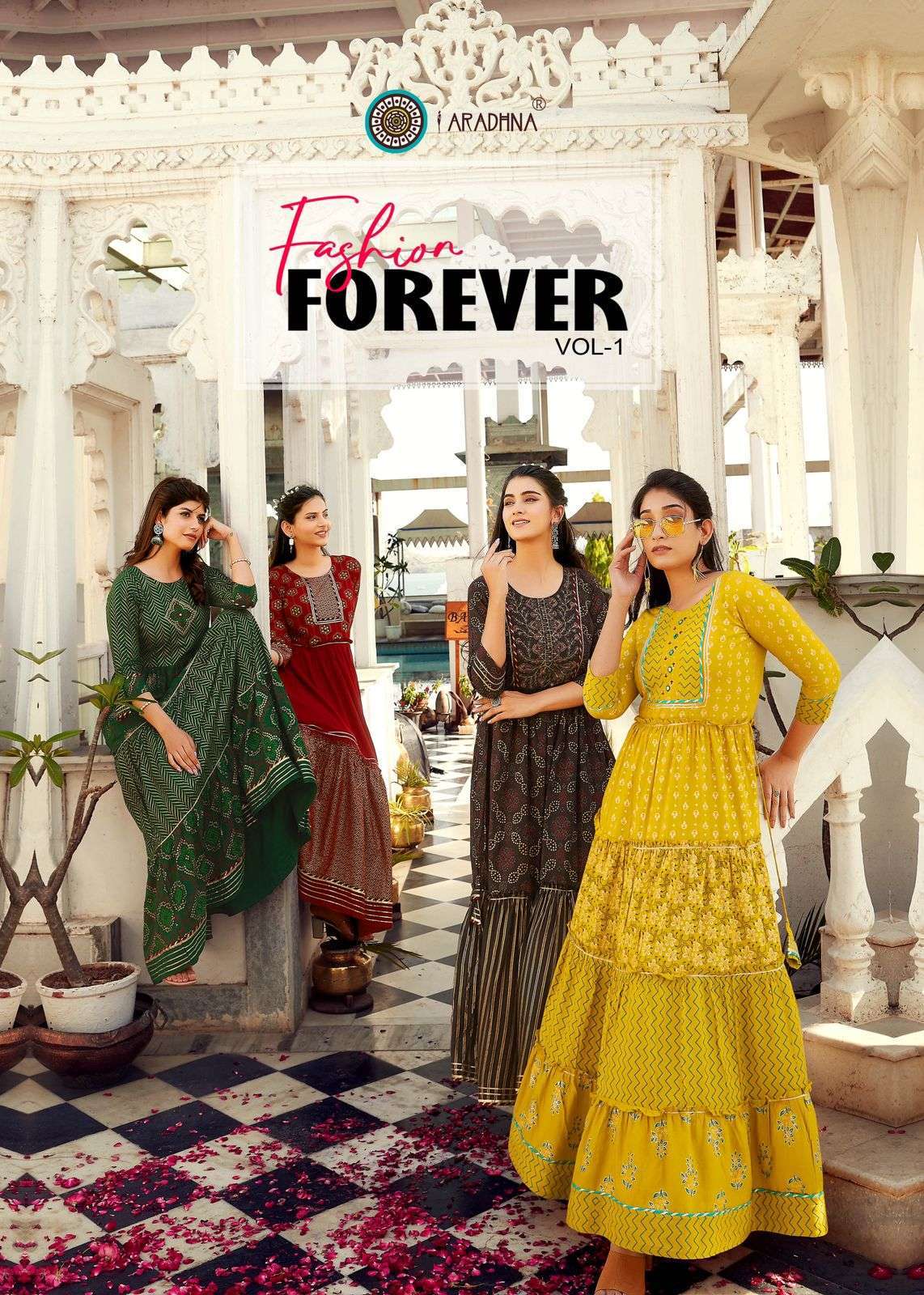 aradhna fashion forever vol 1 series 1001-1009 14 kg rayon kurti