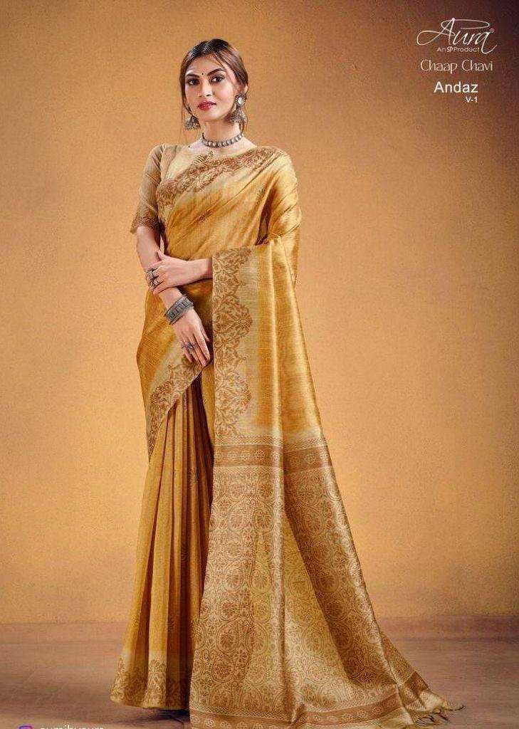 aura andaz vol 1 series 20-32 cotton saree