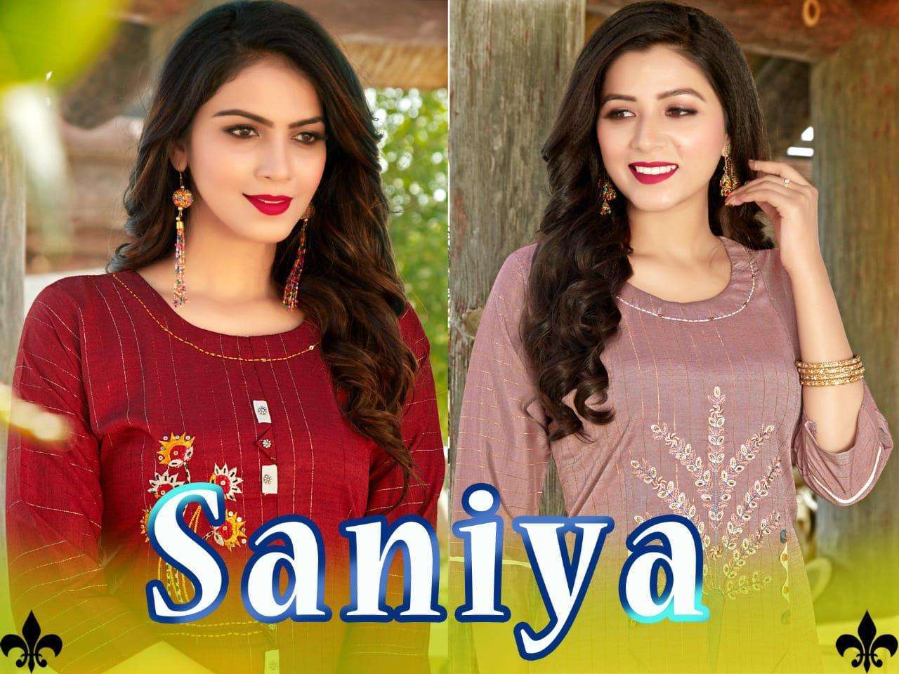 beauty queen saniya vol 1 series 01-08 rayon silk lurex kurti