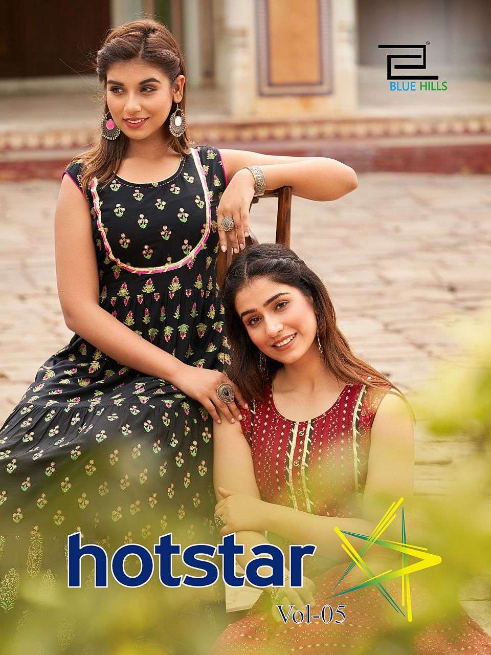 blue hills hotstar vol 5 series 5001-5008 14 kg rayon kurti