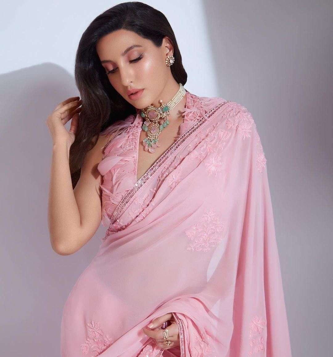 BT-16 DESIGNER HEAVY FAUX GEORGETTE SAREE