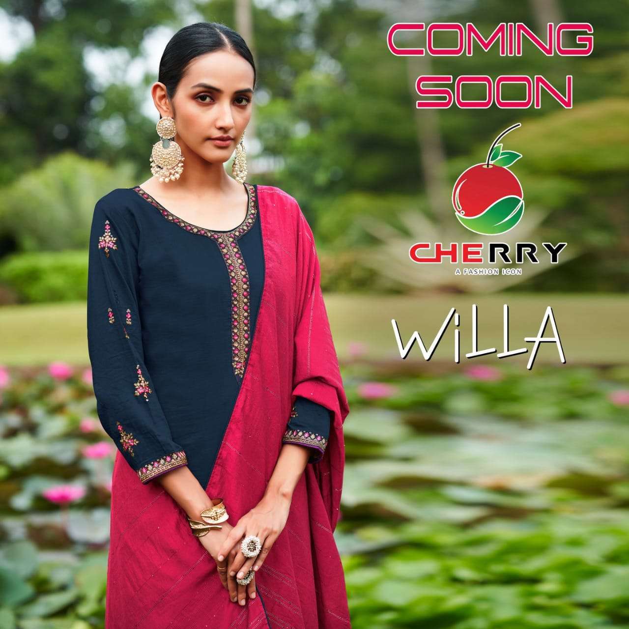 cherry willa series 101-104 parampara silk suit 