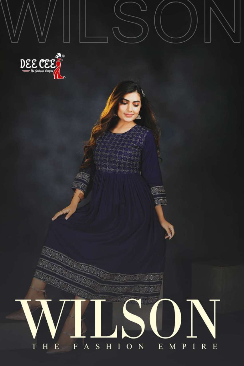 dee cee wilson series 1742-1749 heavy rayon slub kurti