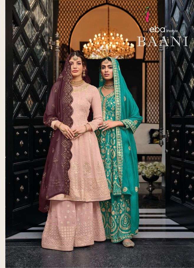 EBA BAANI DESIGNER GEORGETTE CHINON SUIT