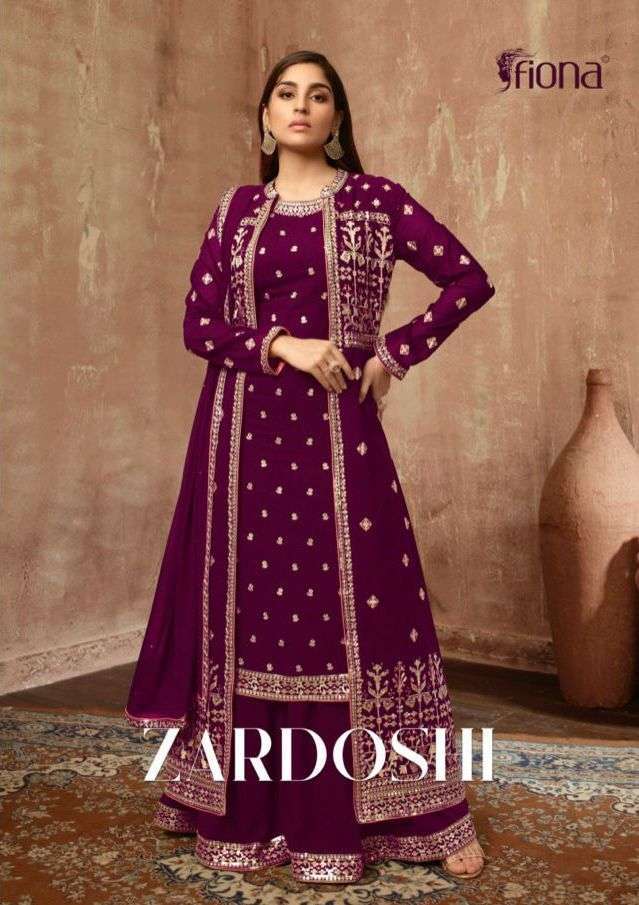 fiona zardoshi series 51201-51206 real georgette suit