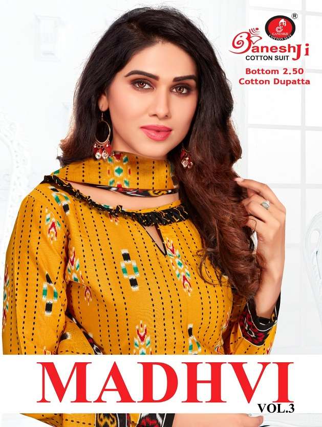 Ganeshji Madhavi Patiyala Vol-3 Heavy Indo Cotton suit