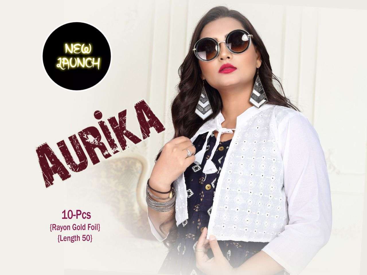 golden aurika series 01-10 heavy rayon print kurti