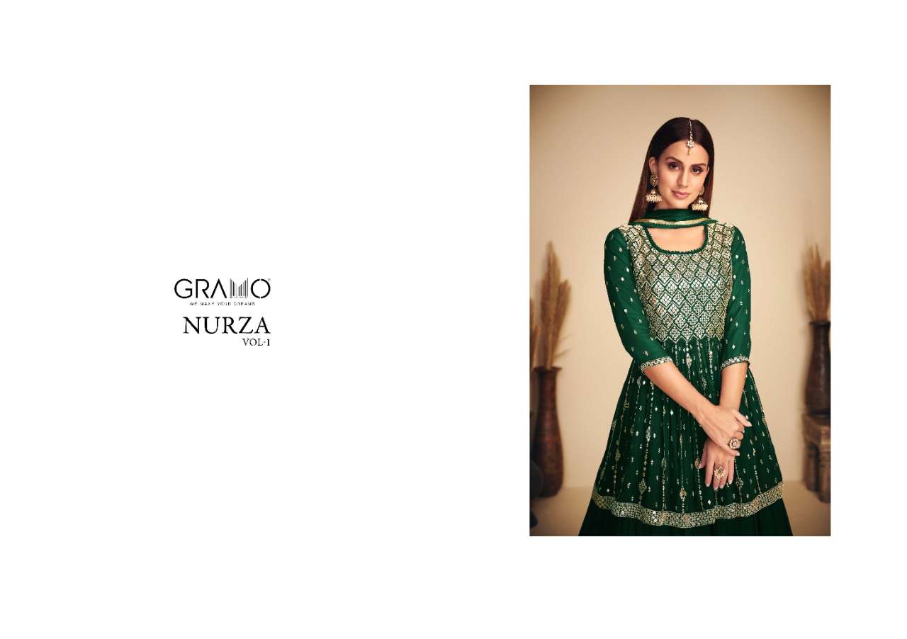 gramo nurza vol 1 series 5001-5004 real georgette suit