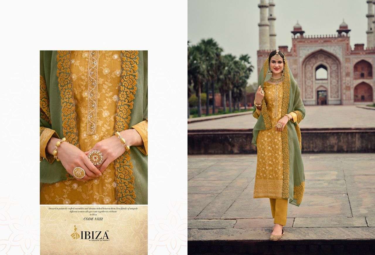 ibiza shaze series 11221-11226 silk jacquard suit