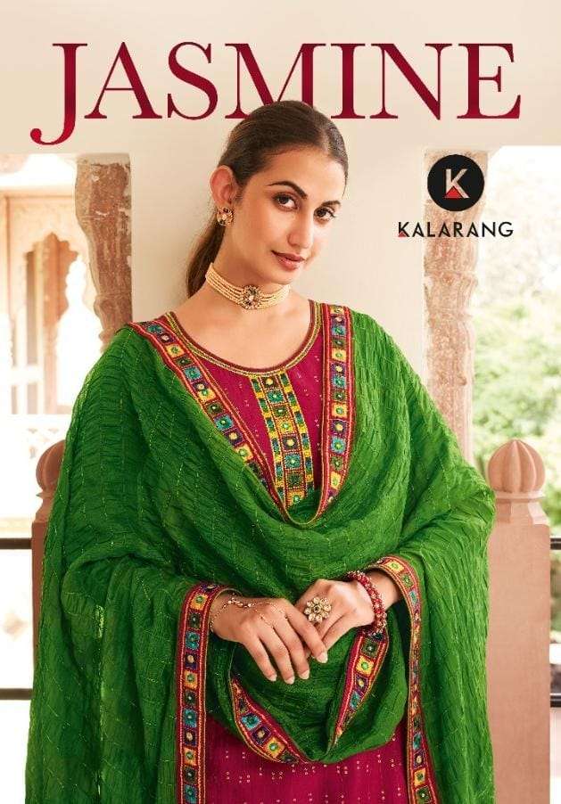 kalarang jasmine series 3361-3364 parampara silk suit 