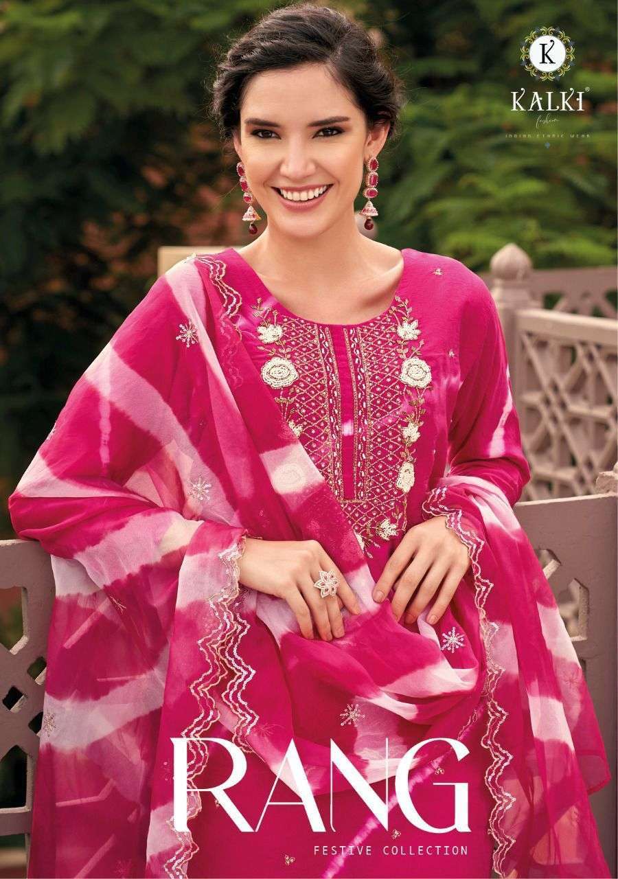 kalki fashion rang series 31001-31006 pure viscose silk readymade suit
