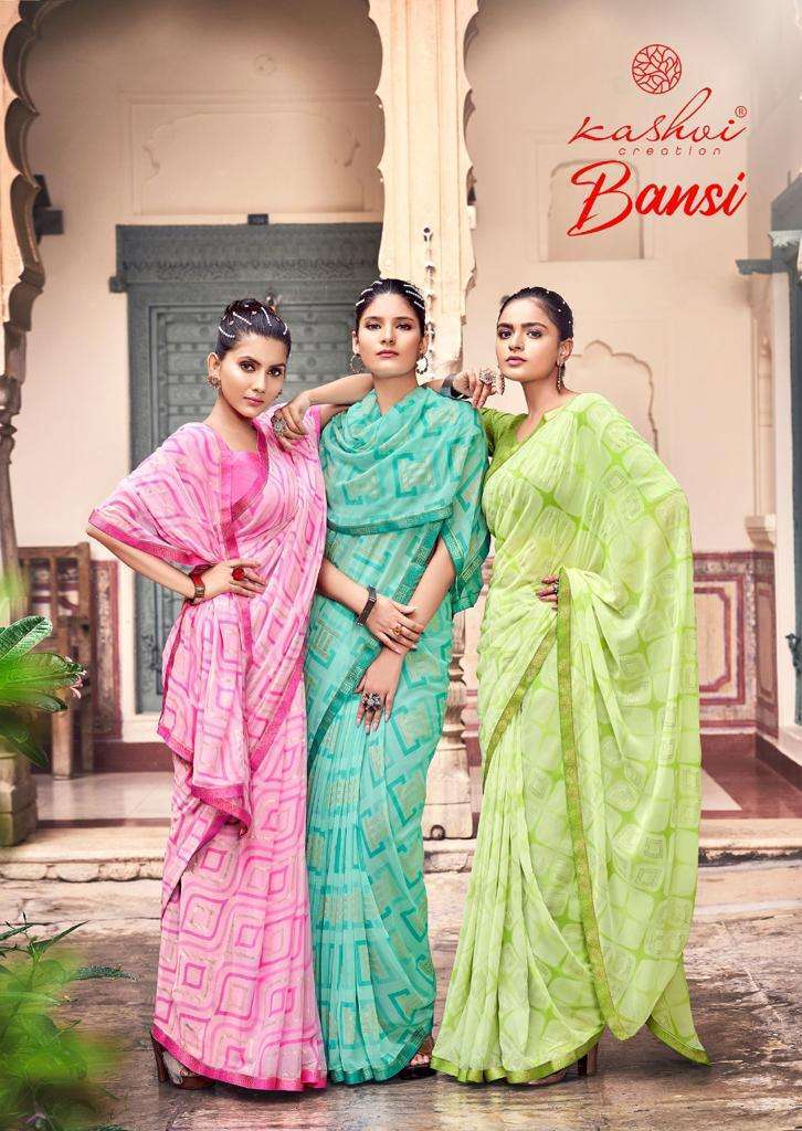 kashvi bansi series 2521-2530 weightless saree