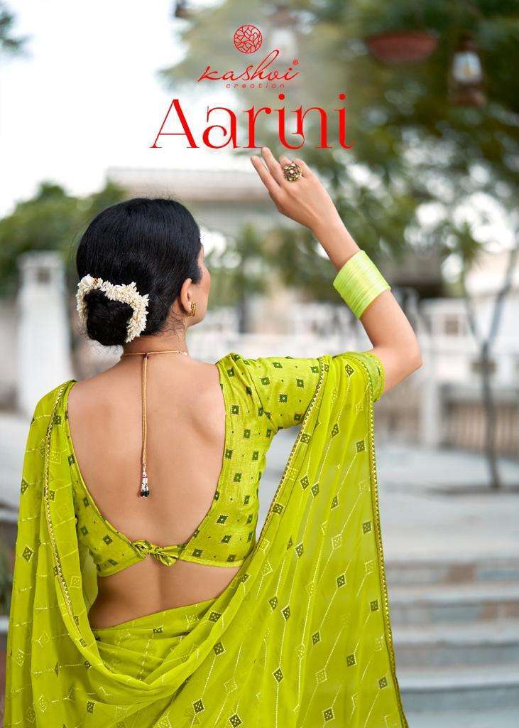 kashvi creation aarini series 73001-73010 georgette saree