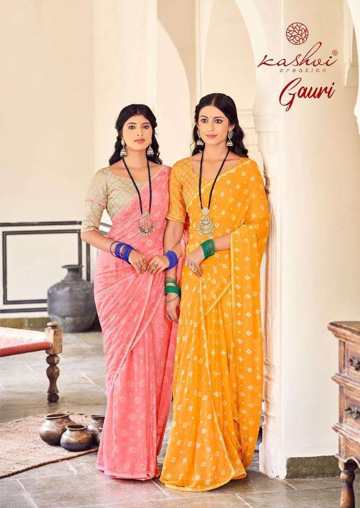 kashvi creation gauri series 2391-2400 georgette saree