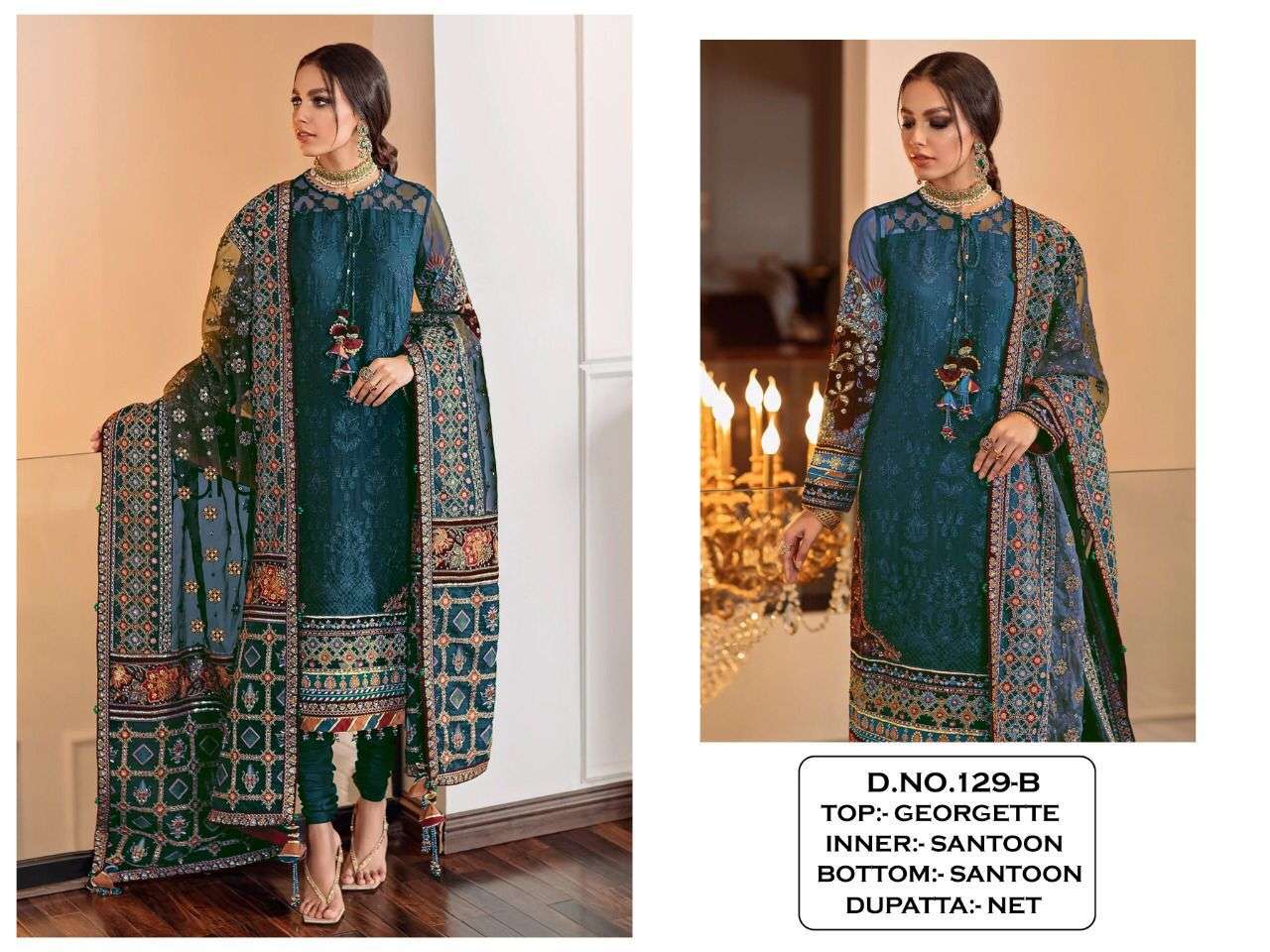 KF-129 DESIGNER GEORGETTE SUIT 