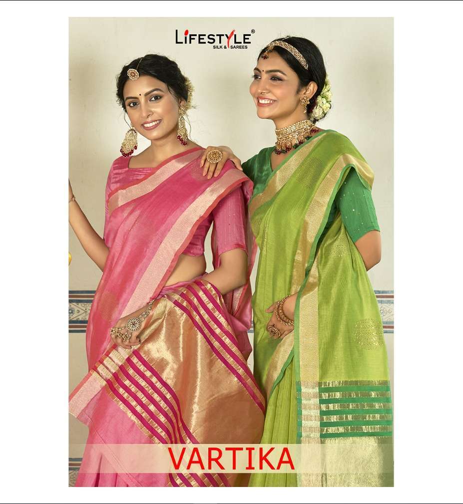 lifestyle vartika series 88341-88346 cotton saree