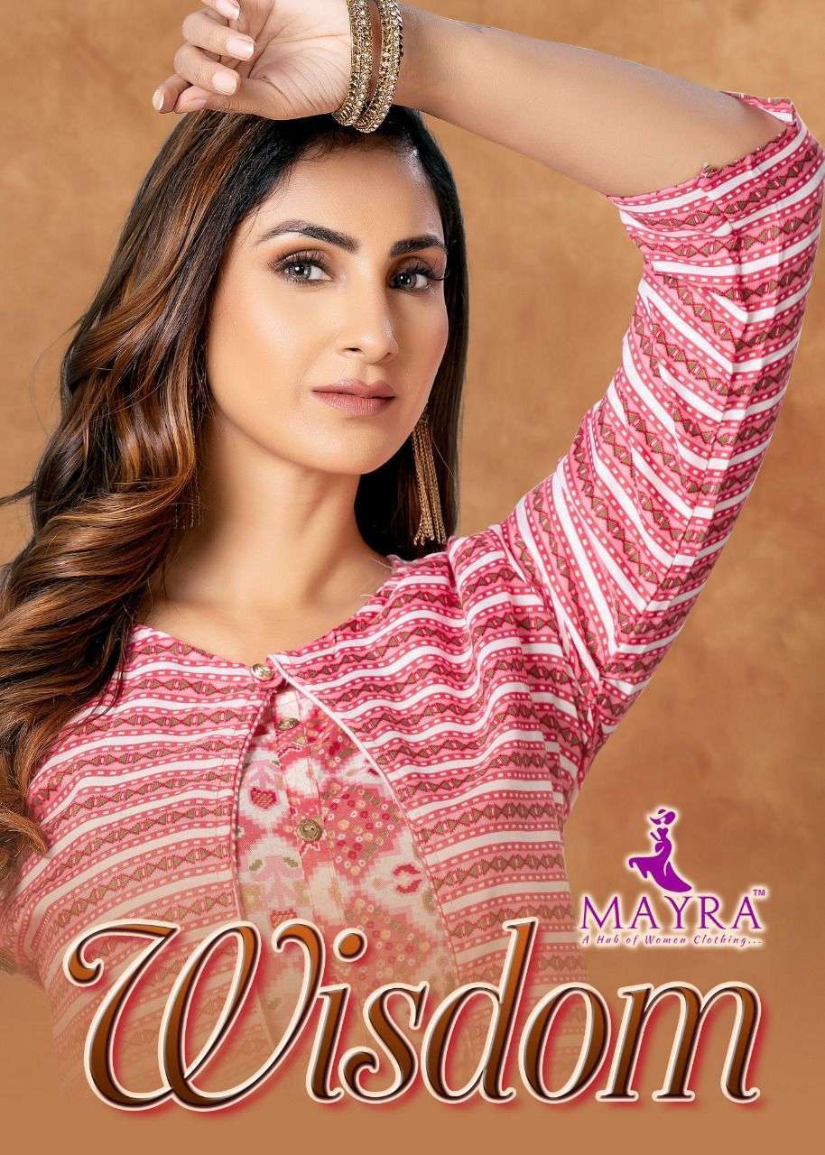 mayra wisdom series 80037-80044 rayon capsule kurti