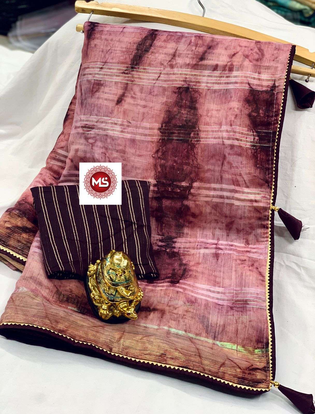 ms brand prisam designer pure cotton saree