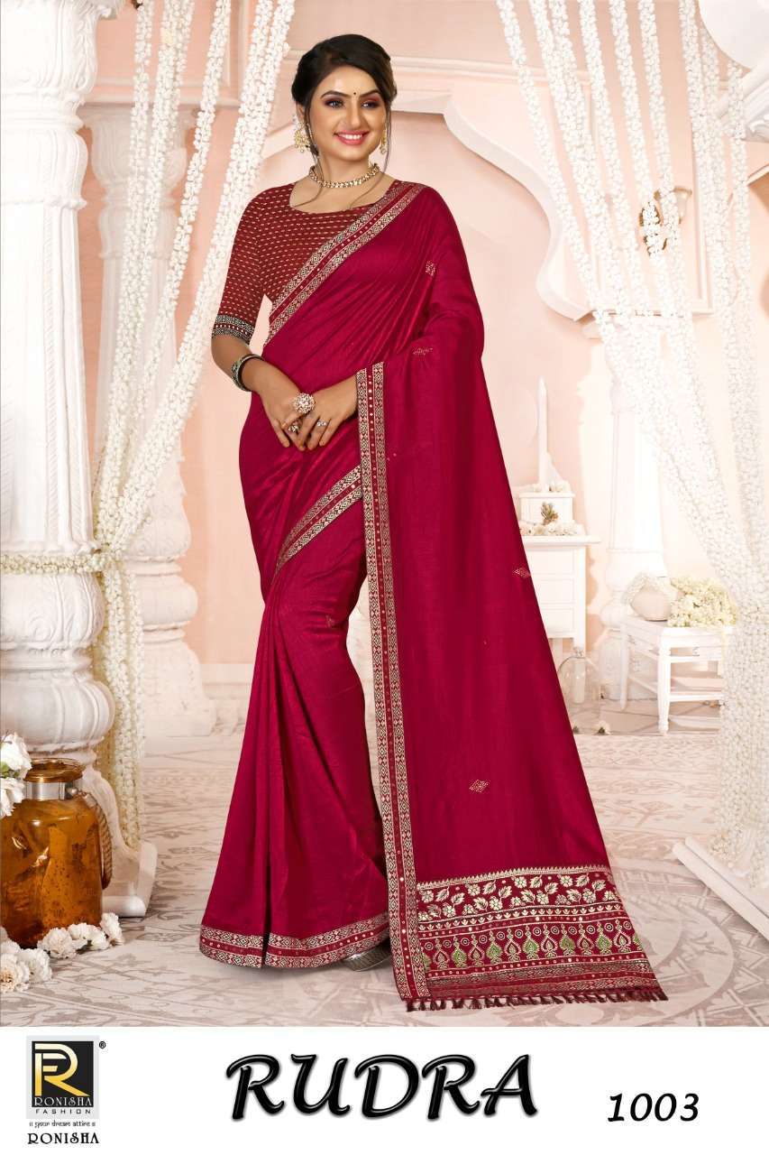 ranjna saree rudra series 1001-1006 vichitra silk saree