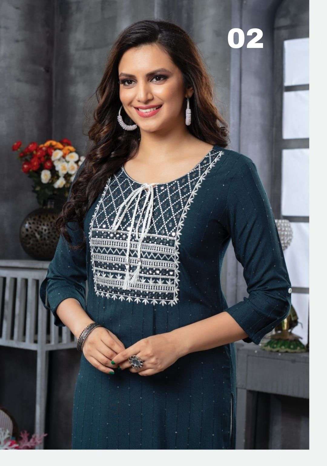 RESHMA DESIGNER VISCOSE RAYON KURTI 