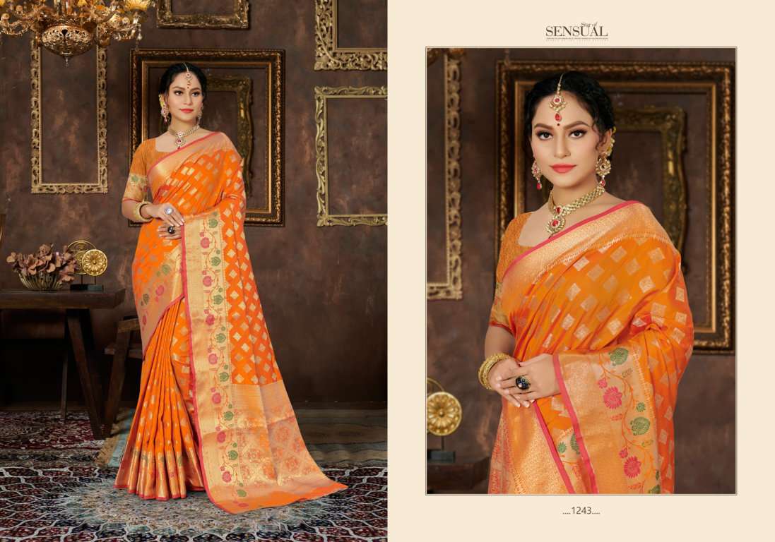 riwazo paneri silk series 1241-1246 banarasi silk saree