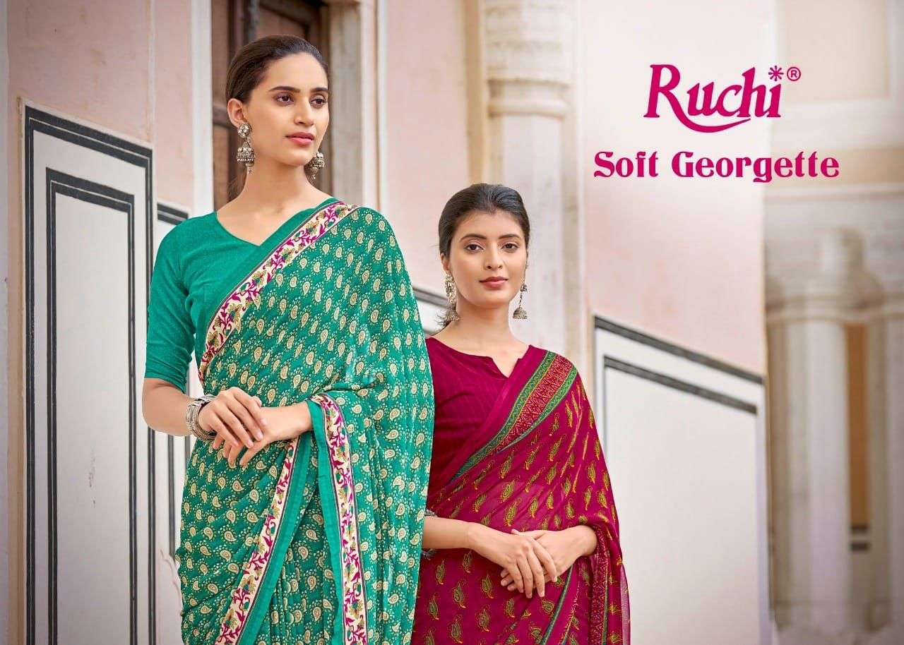 RUCHI SOFT GEORGETTE 3RD EDITION DESIGNER GEORGETTE SAREE 