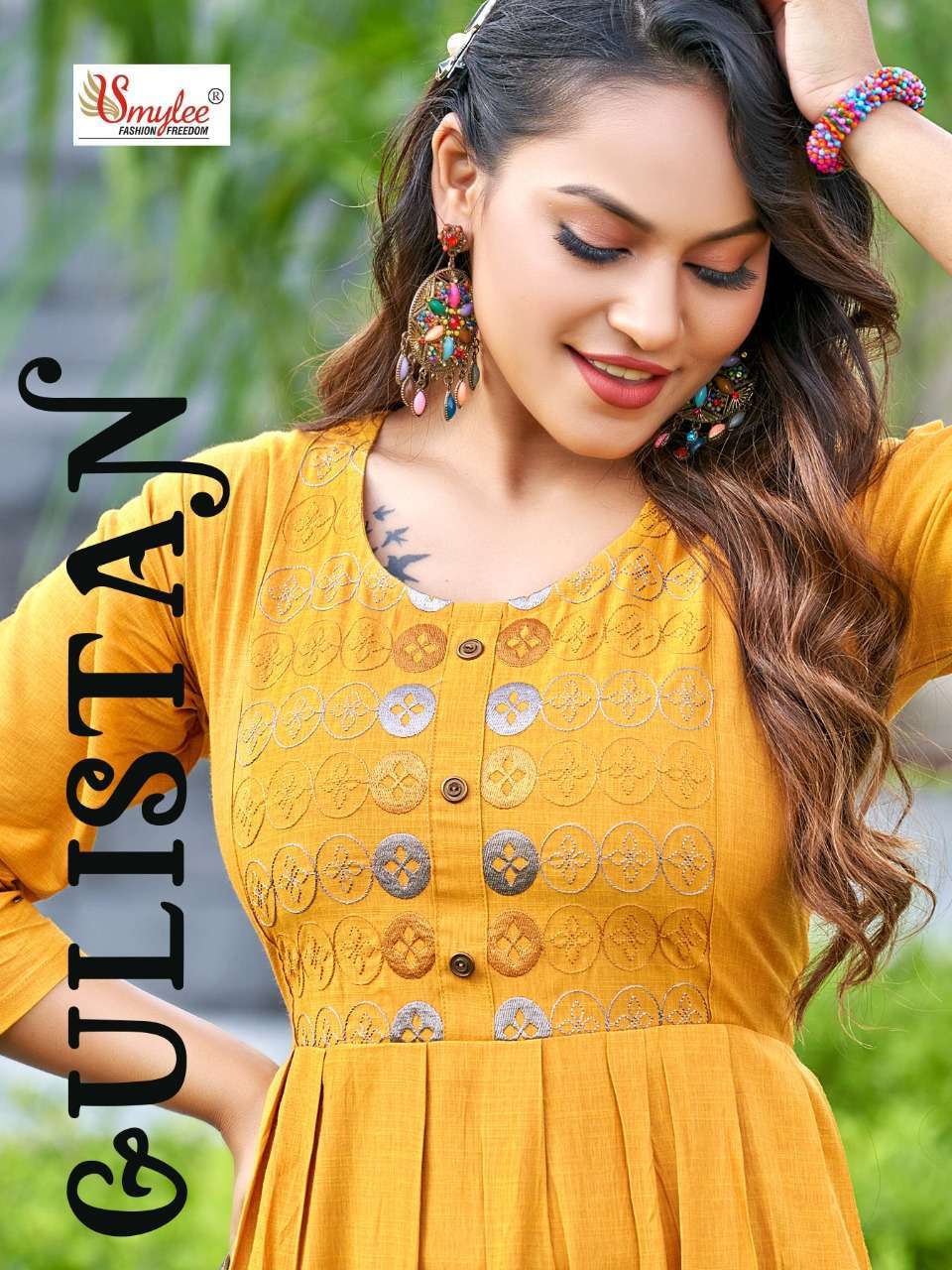 rung gulistan liquid rayon embroidery work kurti 