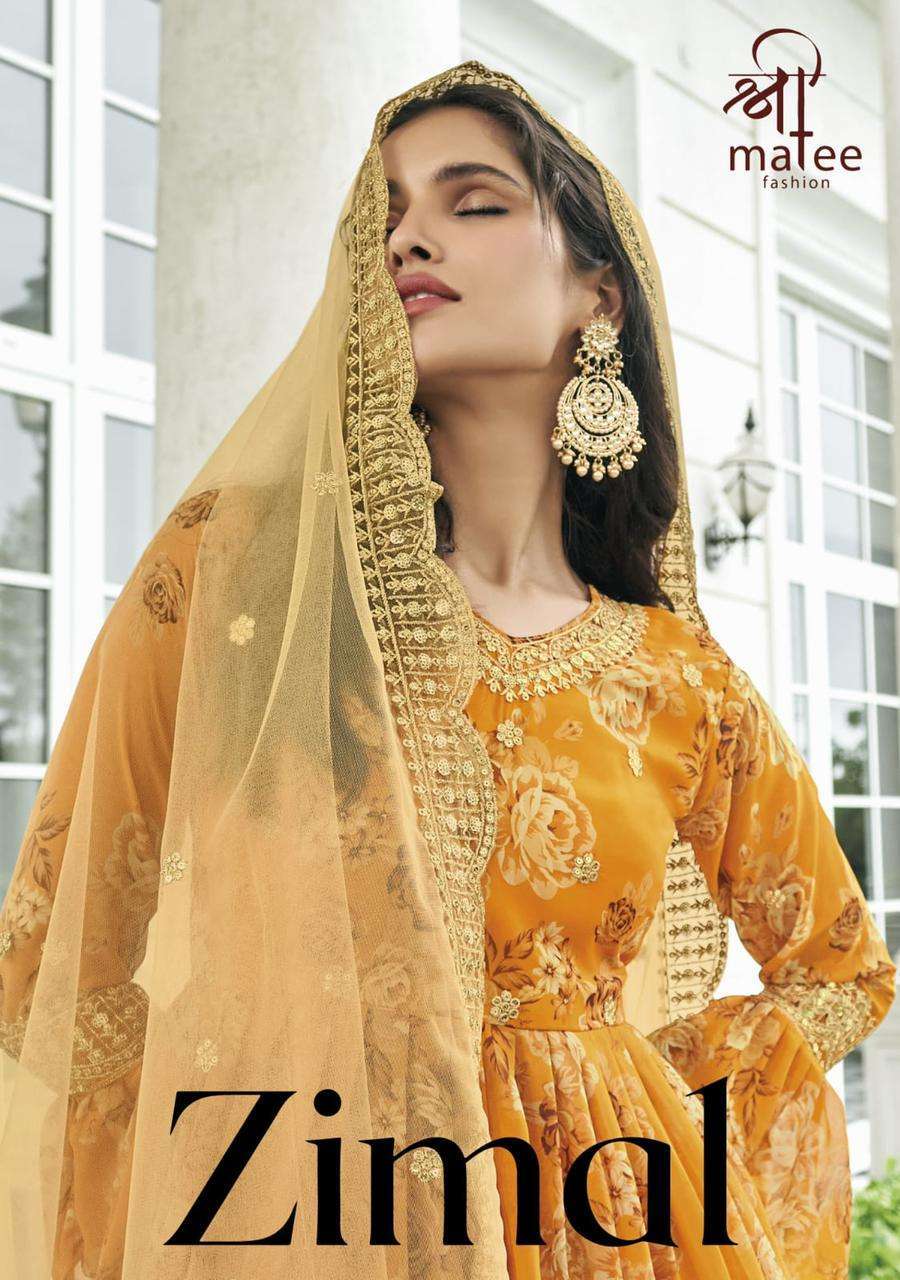 shreematee zimal series 129-132 pure faux georgette suit 