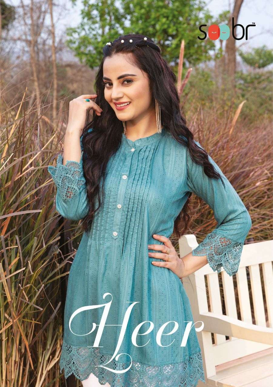 soobr heer series 101-107 weaved rich buti liva tunic