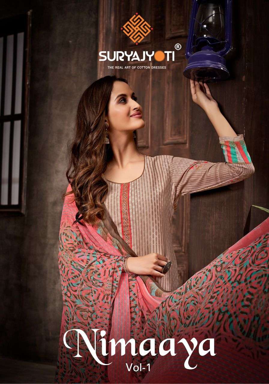 Suryajyoti Nimaaya Vol-1 series 1001-1006 pure cotton suit