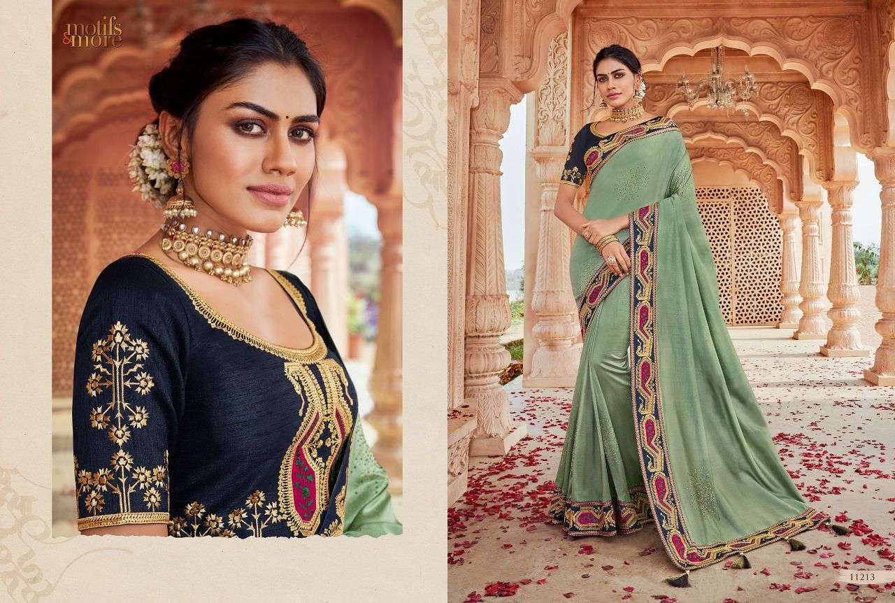 VANAYA & MOTIF DESIGNER FANCY MATERIAL SAREE