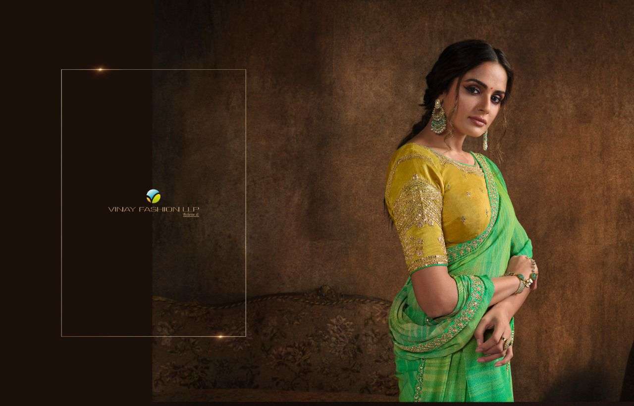 vinay fashion harsha series 25261-25268 chiffon saree