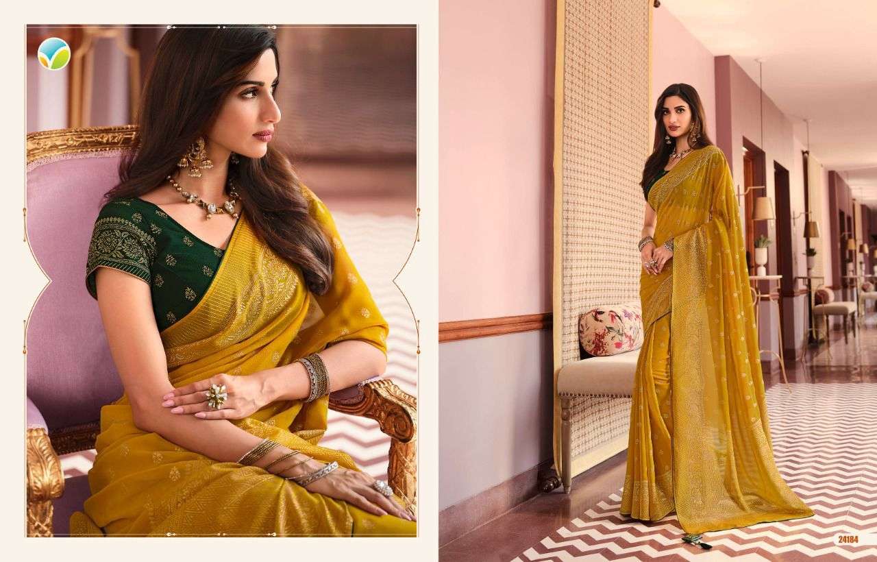 vinay sheesha designer georgette saree 