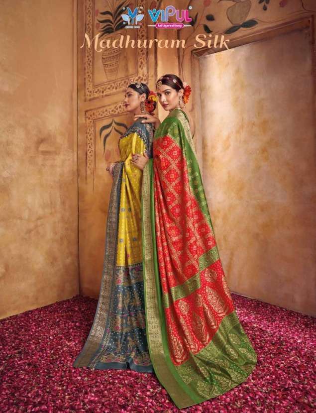 vipul madhuram silk series 59400-59011 silk saree