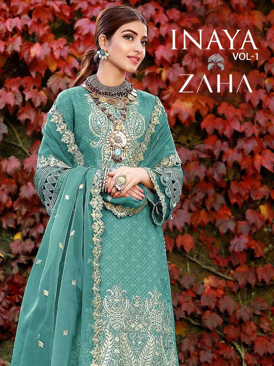 zaha inaya vol 1 series 10021 georgette suit