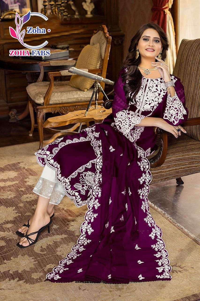 zoha fabs 786 designer heavy georgette readymade suit