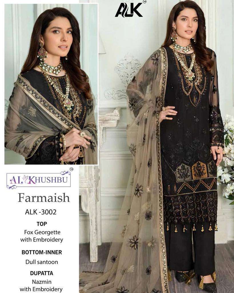 al khushbu alk 3002 designer georgette suit 