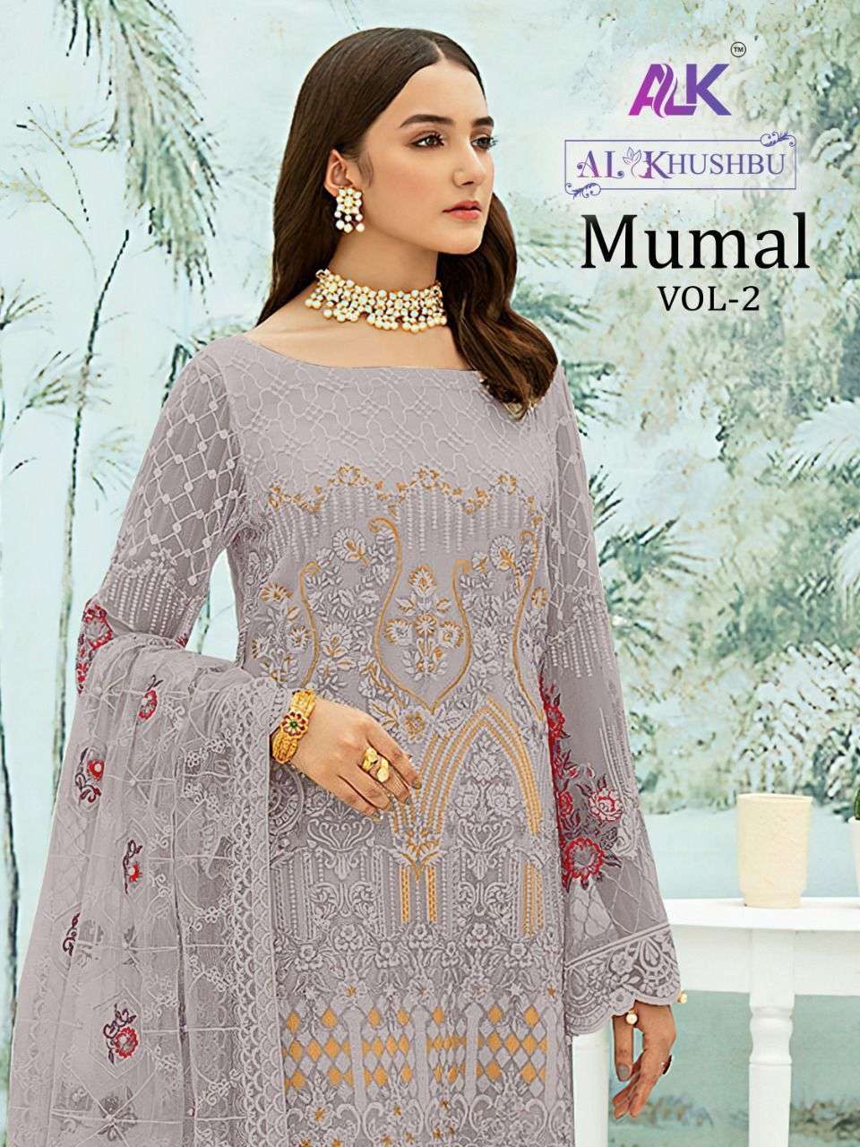 al khushbu mumal vol 2 series 3027 faux georgette suit